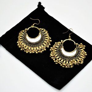 Sun & Moon Tibetan Earrings
